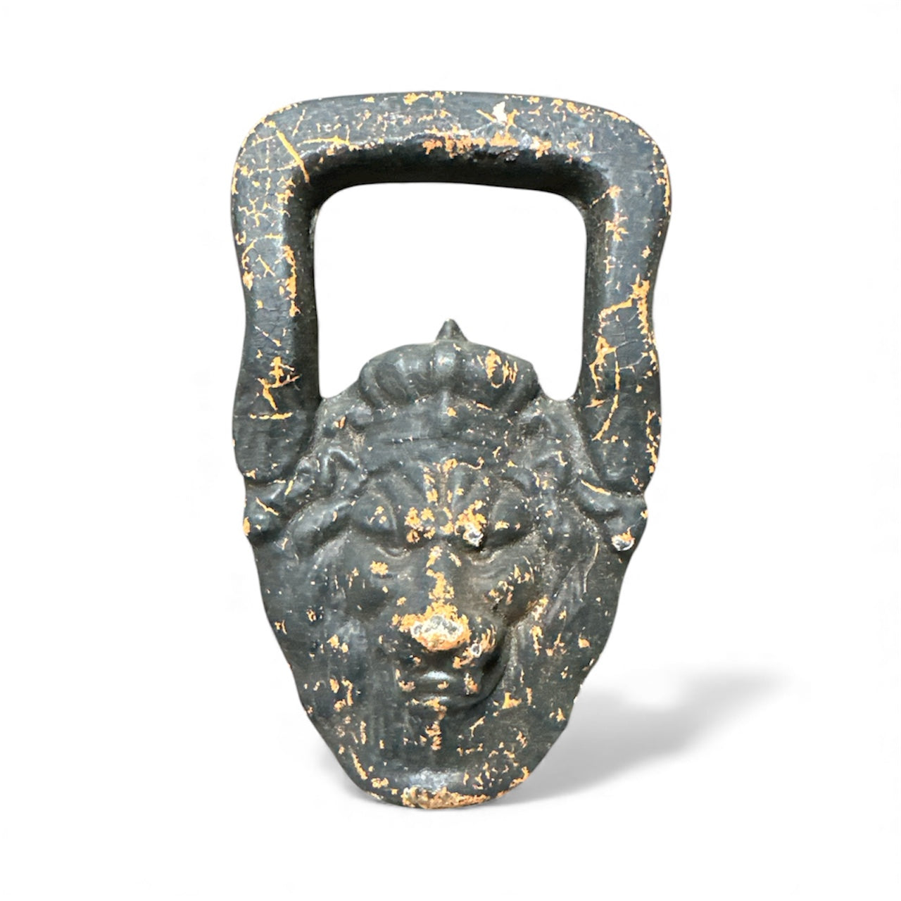 Vintage Cast Iron Lion Head Door Knocker