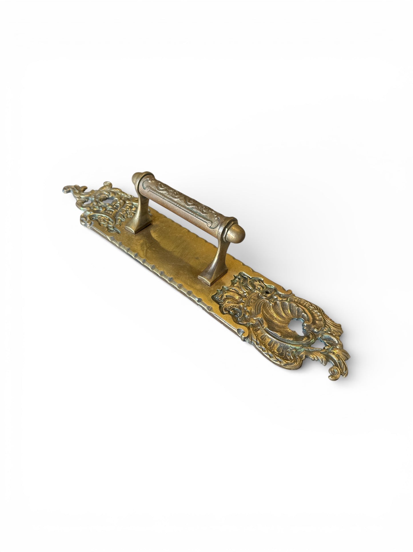16” European Rococo Revival Brass Door Pull