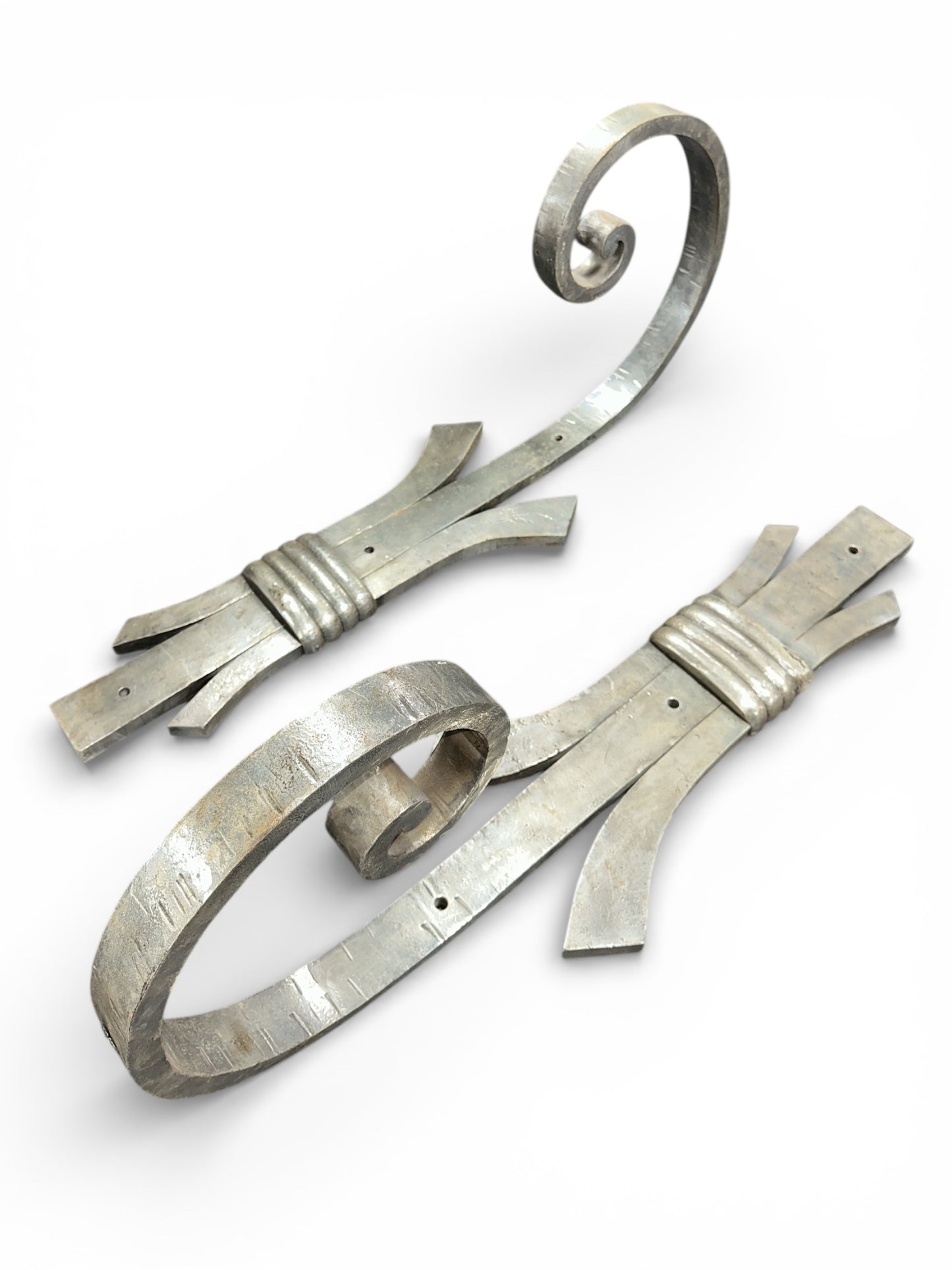 Art Deco Style Metal Scroll Architectural Accents - Pair