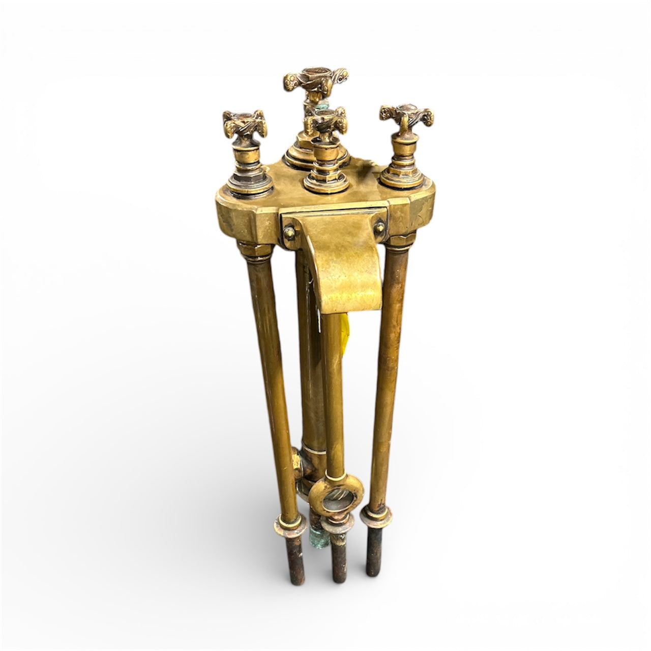 Antique Brass Bathtub Filler from a Hotel in Cannes, France