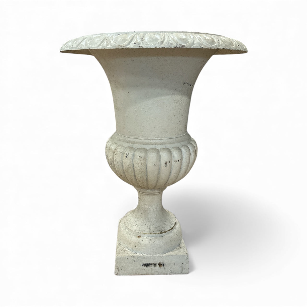 Antique Cast Iron Campana Urn — 29”H x 22”W