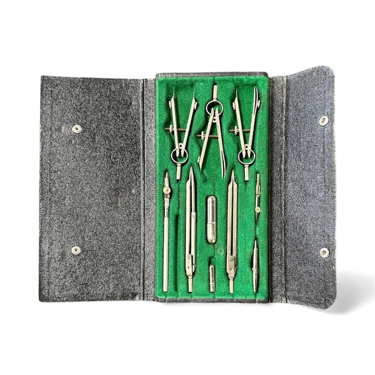 Vintage Drafting Compass & Divider Set in Original Case