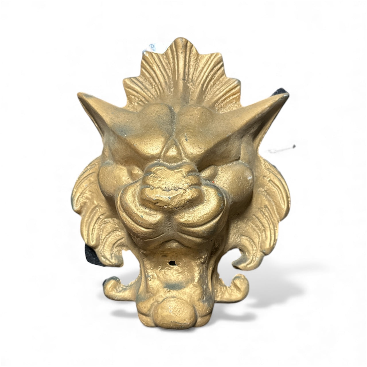 Large Reproduction Lion Head Wall Plaque – 13”H x 10”W x 6”D