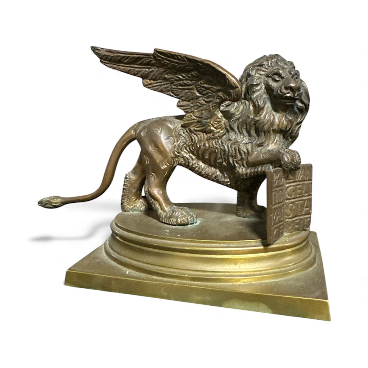 6" Bronze Winged Lion of Saint Mark Statue