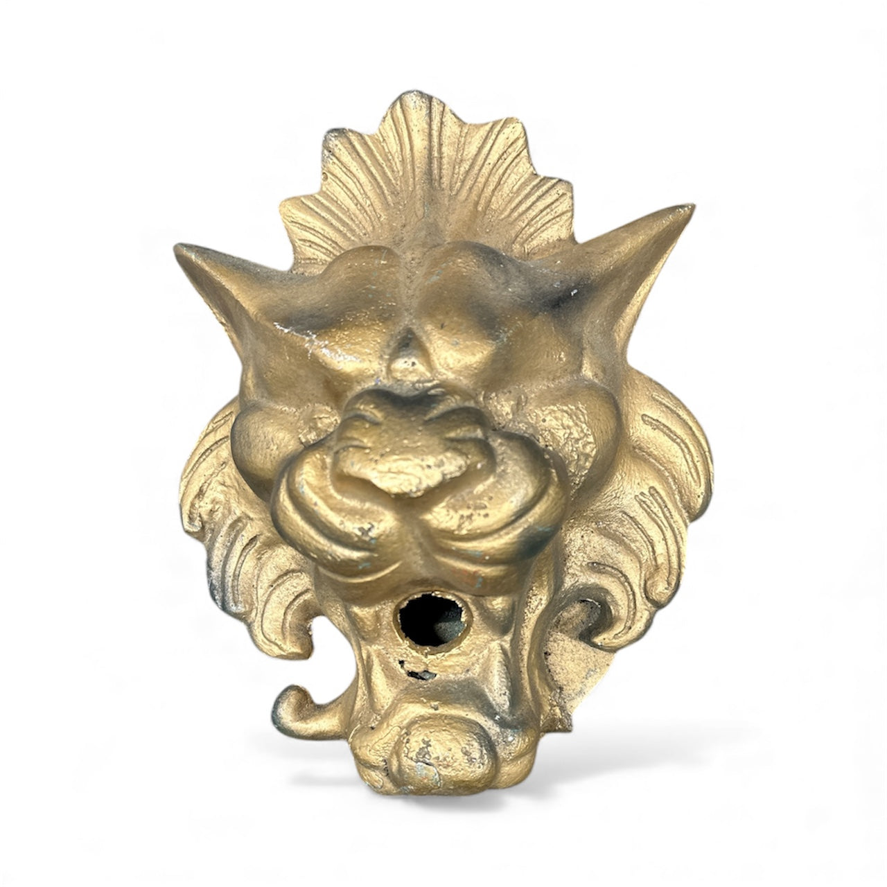 Large Reproduction Lion Head Wall Plaque – 13”H x 10”W x 6”D