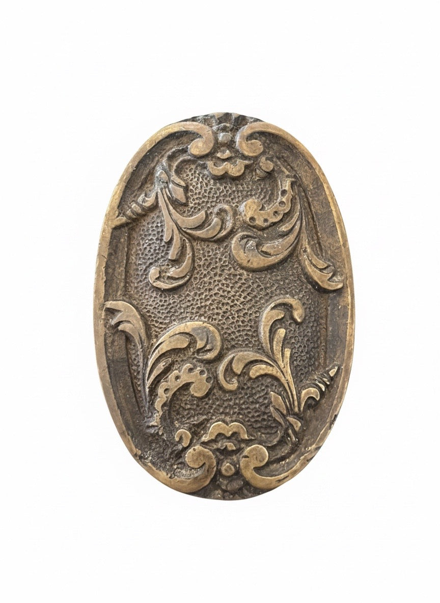 Antique Oval Door Knob Set