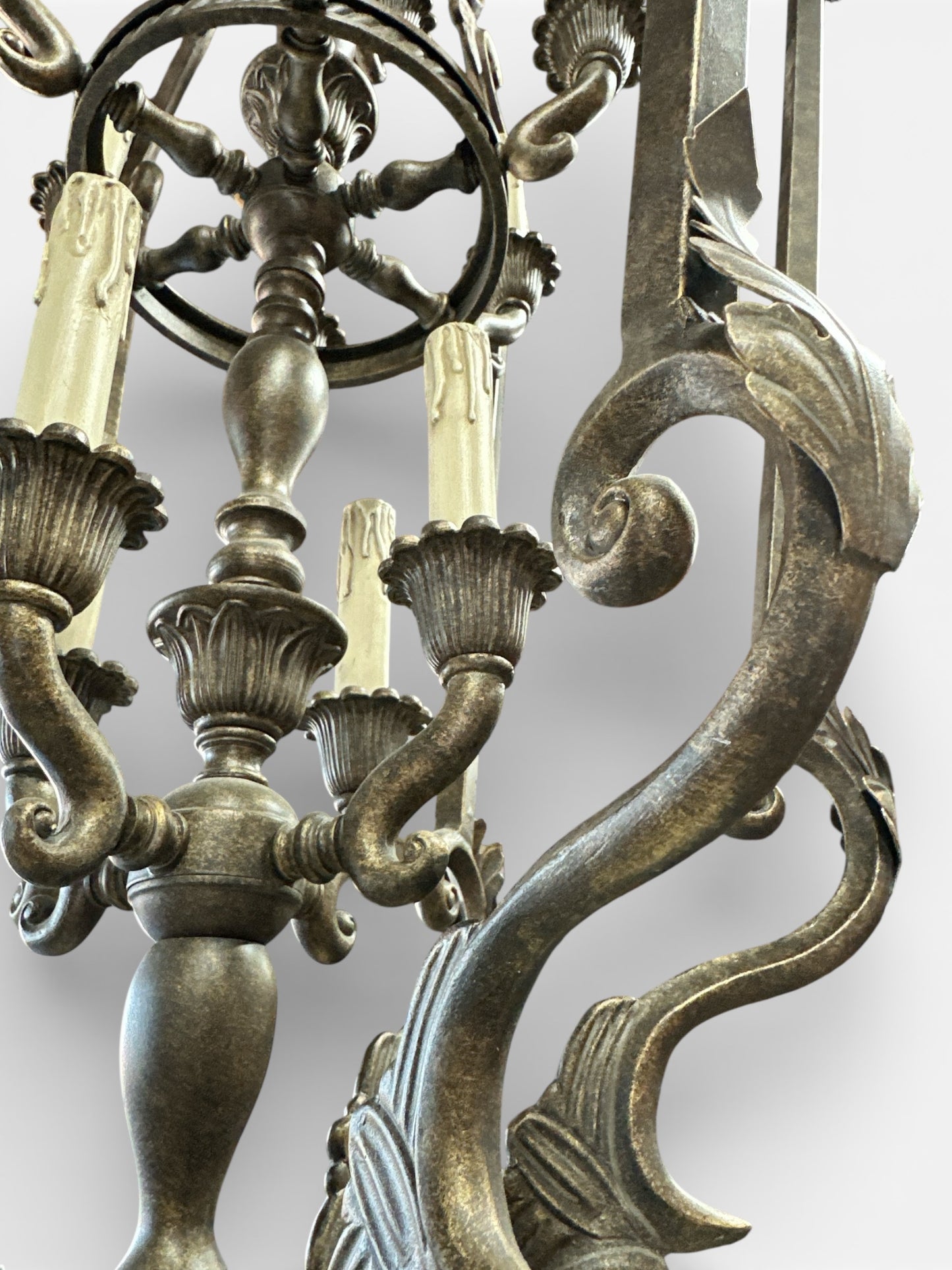 Oversized French-Style Lantern Chandelier