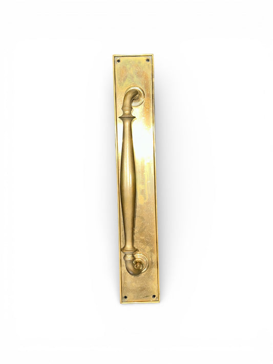18" Grand Baluster European Brass Entry Pull