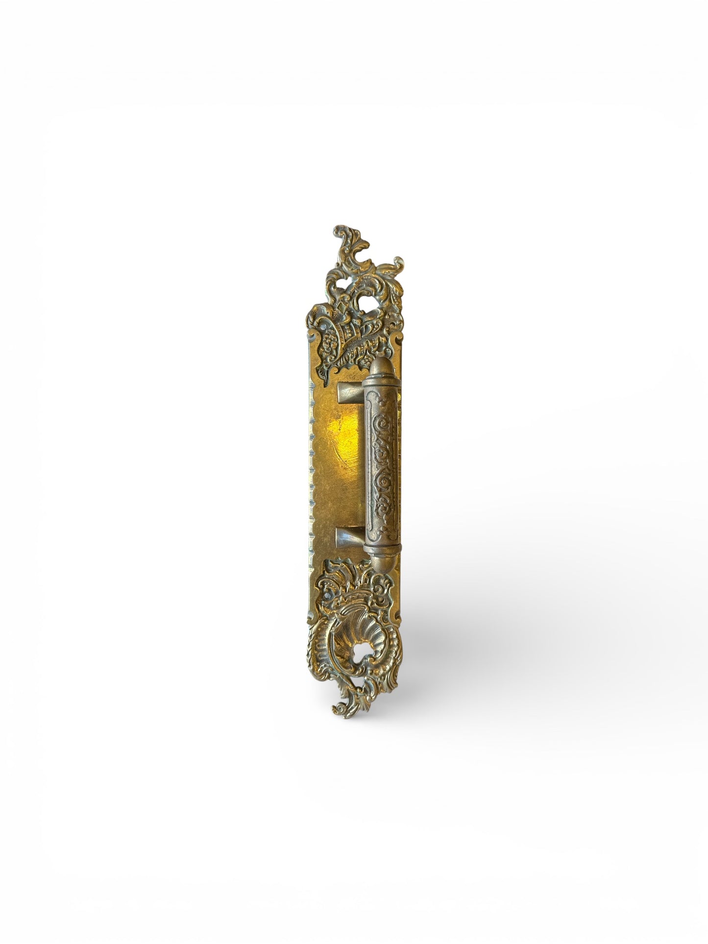 16” European Rococo Revival Brass Door Pull