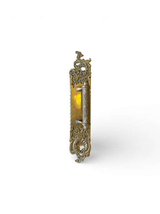 16” European Rococo Revival Brass Door Pull