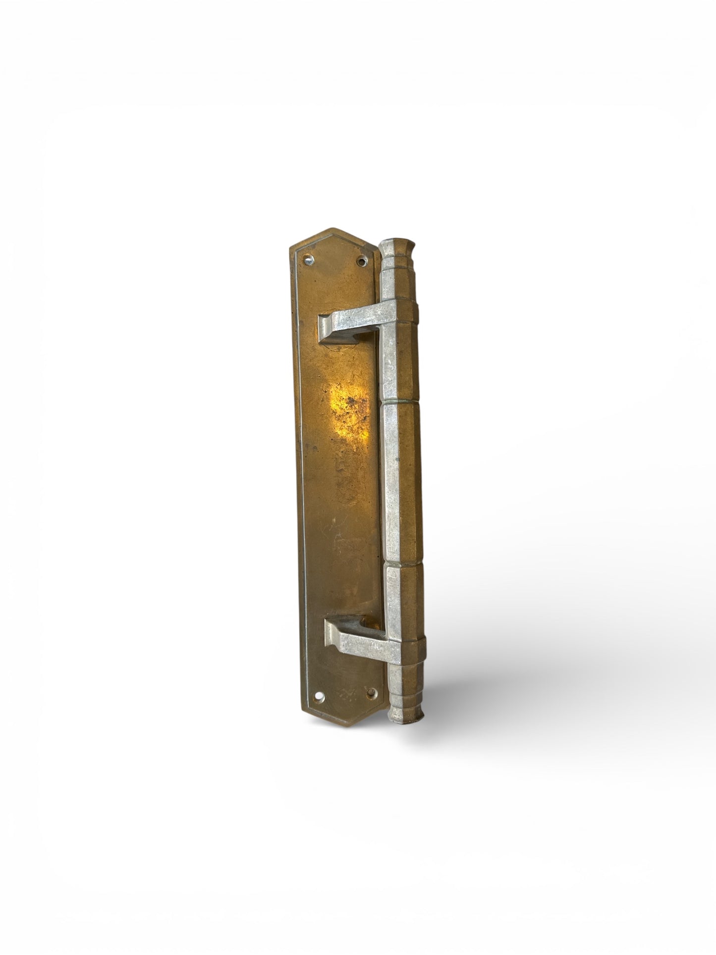 13.5” European Art Deco Brass Door Pull