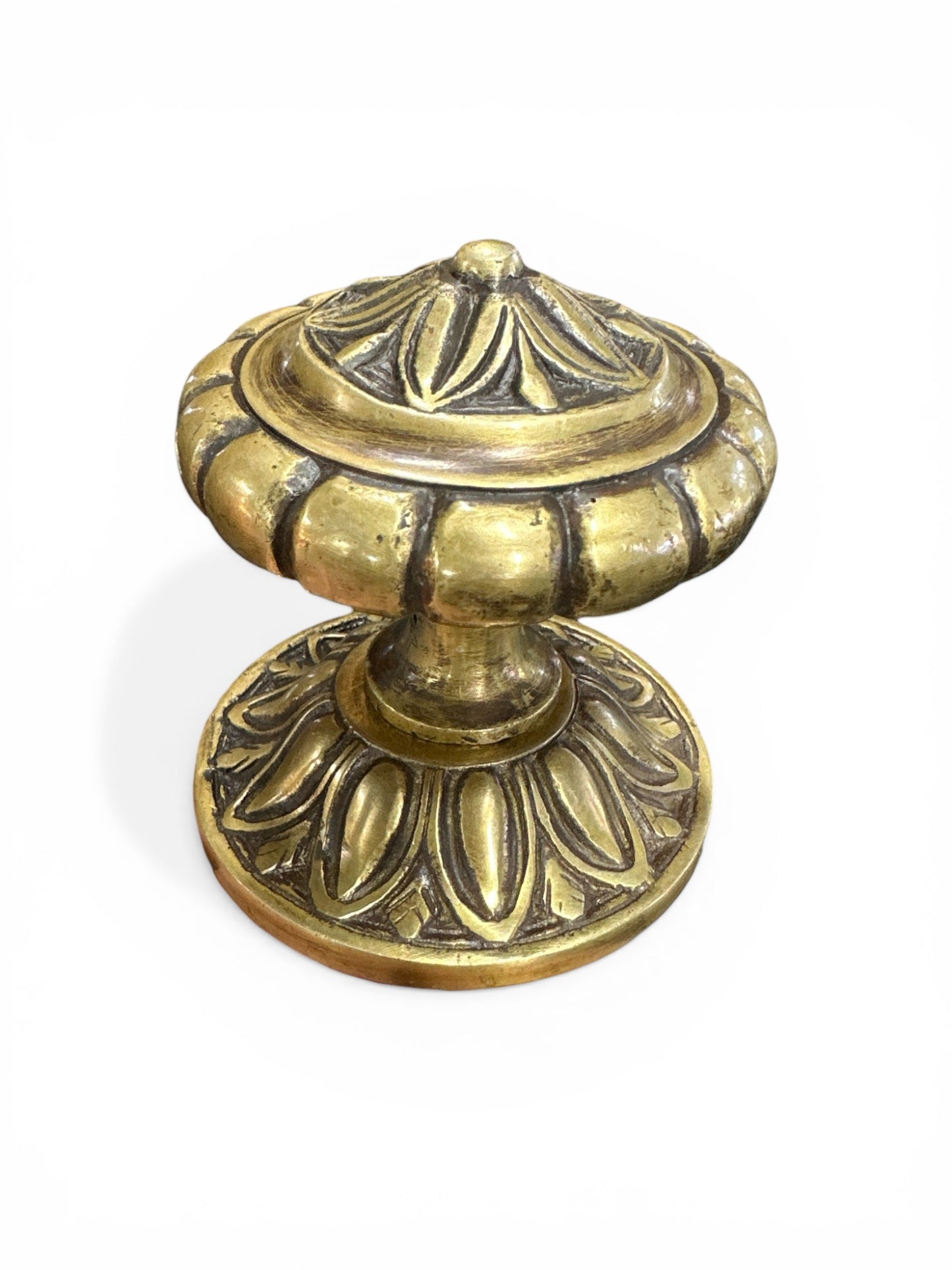 Brass Fleur Doorknob Set