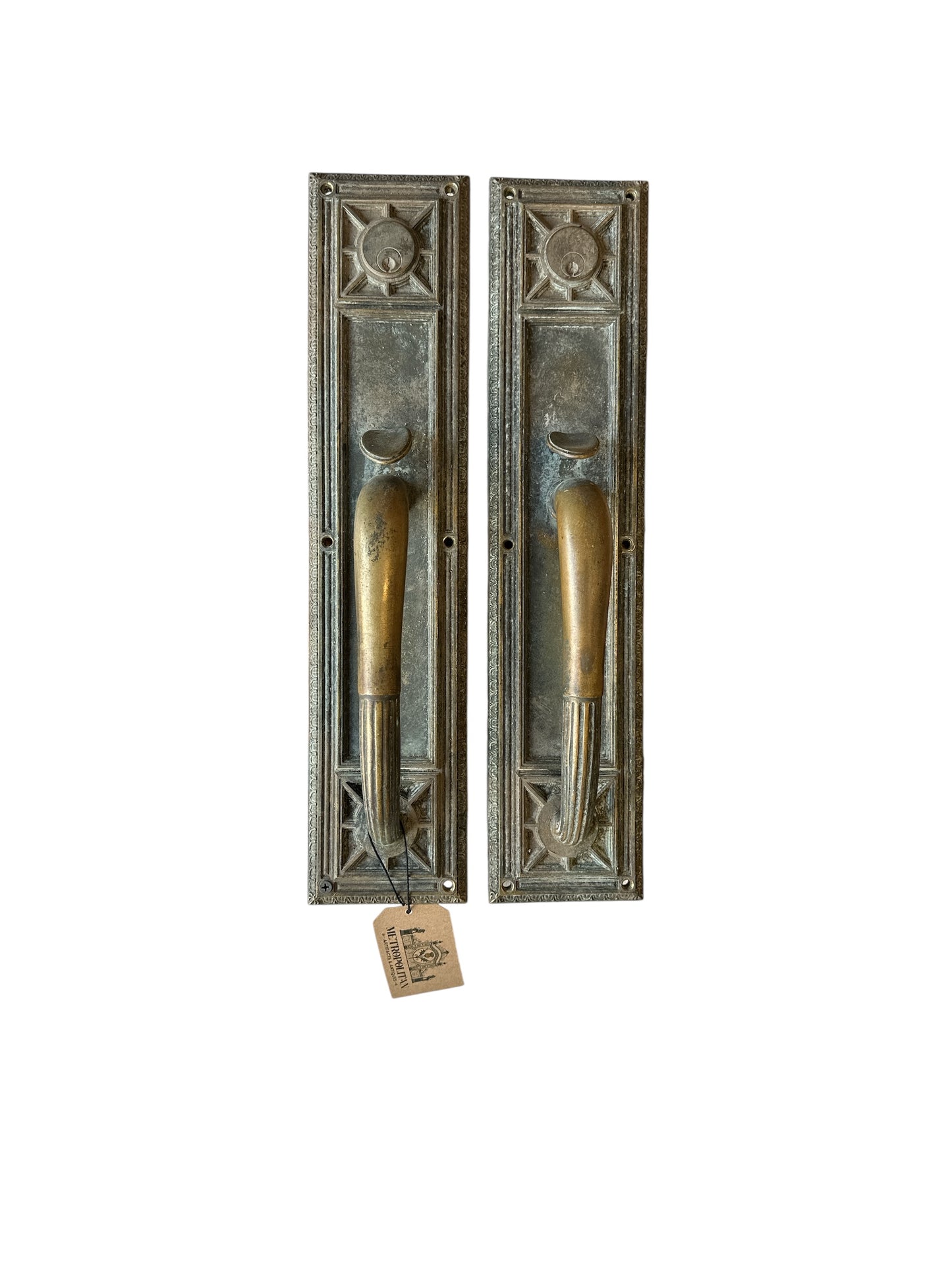 18" Chicago Art Deco Bronze Door Pull
