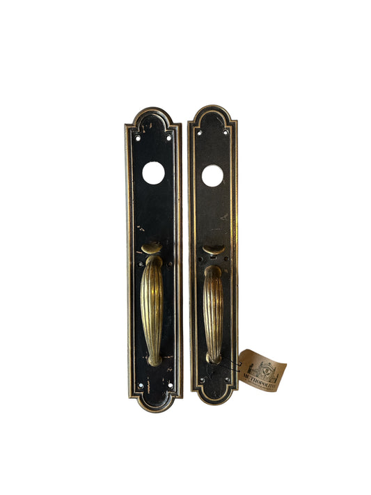 18" Black Painted Bronze Door Pulls